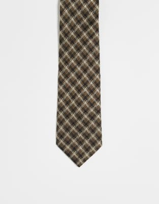 ASOS DESIGN - Cravate à carreaux-Multicolore