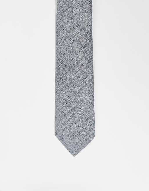 ASOS DESIGN - Cravate classique - Gris bicolore
