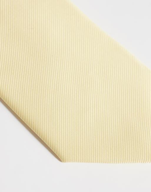 ASOS DESIGN cravate en satin jaune, 2 de 3