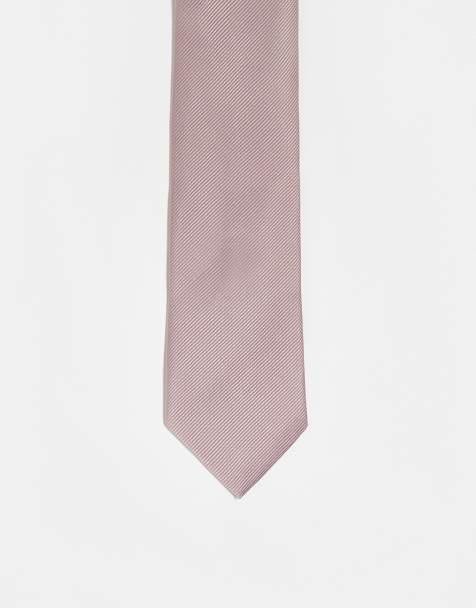 ASOS DESIGN - Cravate en satin - Vieux rose - view 1