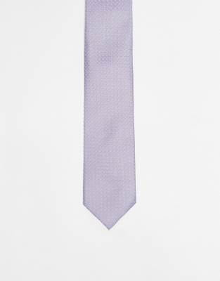 ASOS DESIGN - Cravate texturée - Lilas-Violet