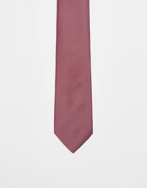 ASOS DESIGN - Cravate - Vieux rose
