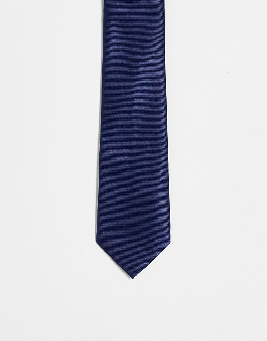 Cravatta sottile blu navy - ASOS DESIGN Cravatta uomo Blu navy