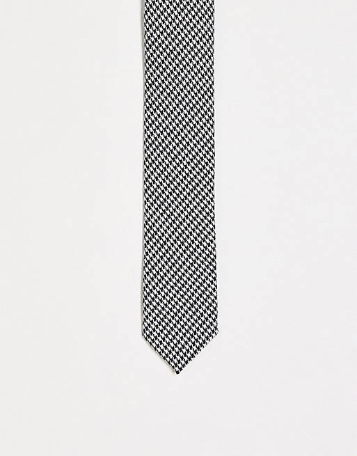 Cravatta pied de poule Asos Uomo Accessori Cravatte e accessori Cravatte 