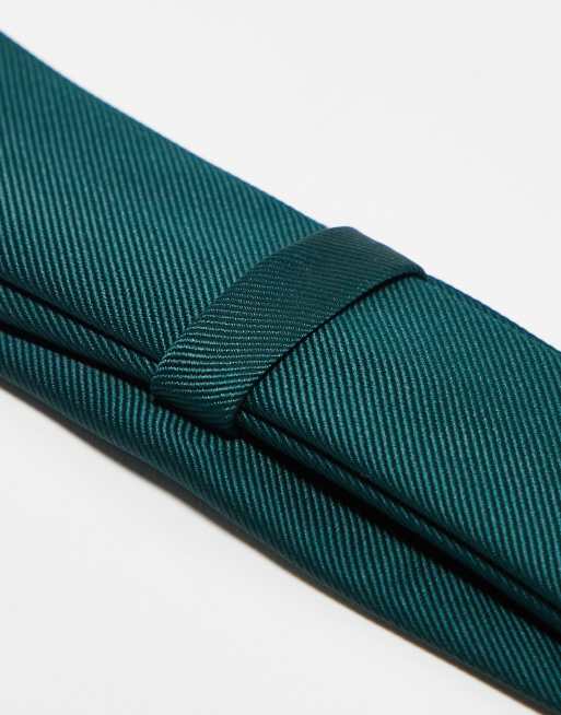 ASOS DESIGN - Cravatta verde scuro, 4 di 4