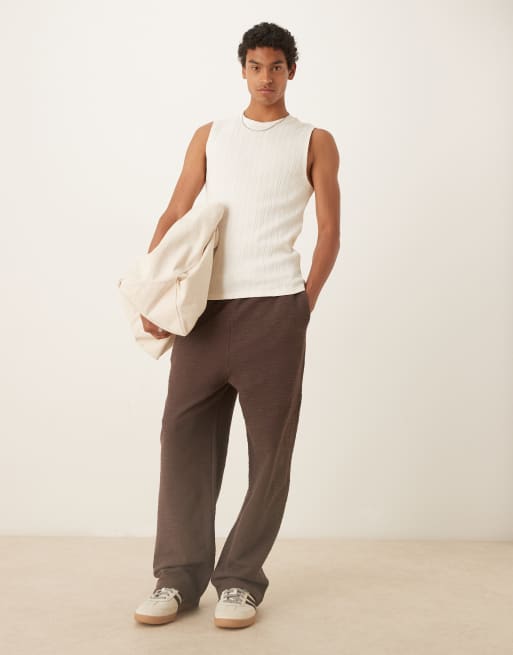ASOS DESIGN - Cremefarvet tætsiddende tanktop i tekstureret ribstrik, 2 af 4