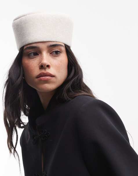ASOS DESIGN - Cremehvid hat - view 1