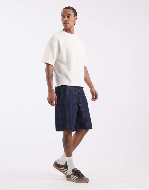 ASOS DESIGN - Cremehvid oversized T-shirt i bouclé i firkantet pasform, 2 af 5