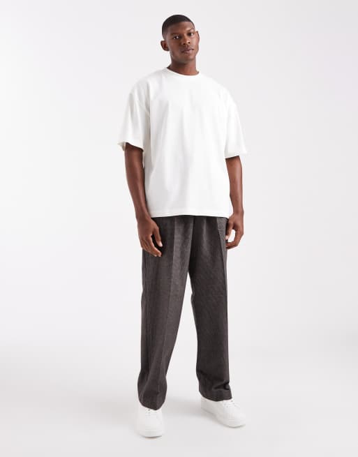 ASOS DESIGN - Cremehvid oversized T-shirt i kraftigt stof, 2 af 5