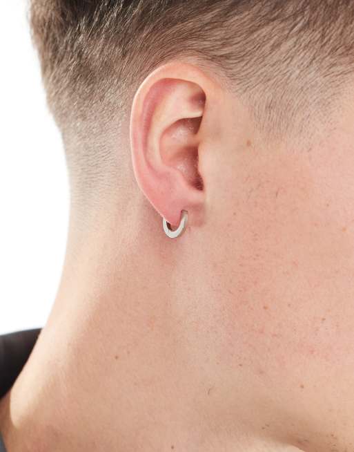 ASOS DESIGN – Creolen aus wasserfestem Edelstahl in Silberoptik