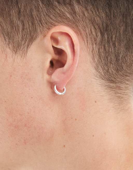 ASOS DESIGN - Créoles 9 mm en plaqué argent véritable, 2 de 4
