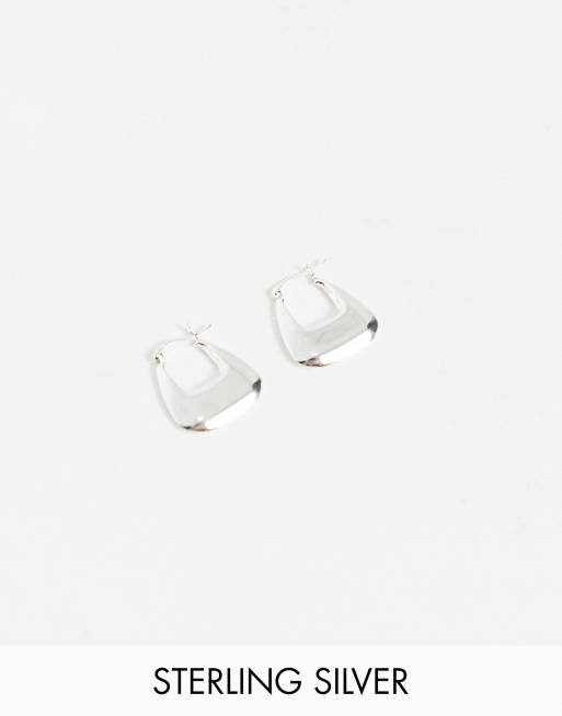 ASOS DESIGN - Créoles chunky en argent massif