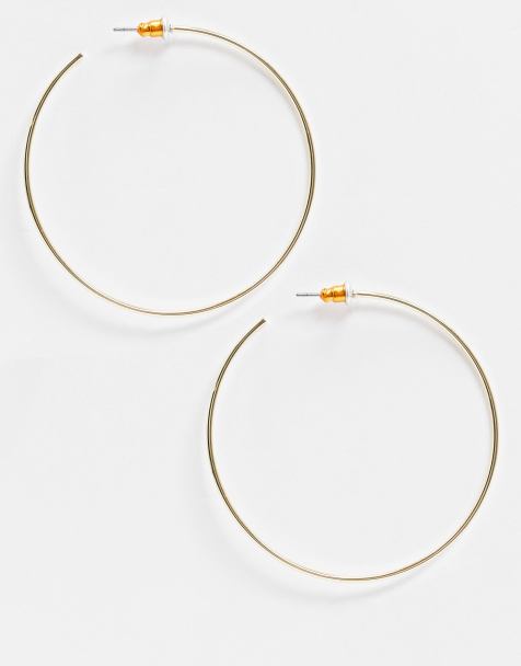 ASOS DESIGN - Créoles fines - 50 mm - Doré