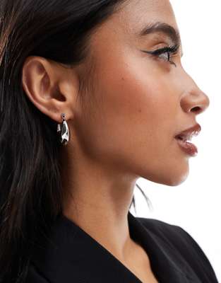 ASOS DESIGN - Créoles pointues - Argenté | ASOS