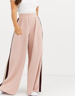 ASOS DESIGN crepe color block wide 