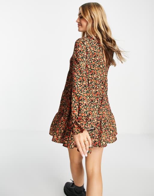 Topshop ditsy smock dress sales