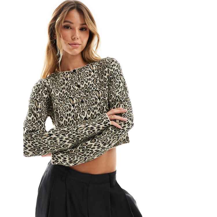 Leopard print jumper asos best sale