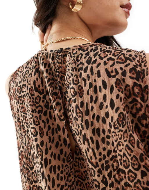 Leopard print jumpsuit asos clearance