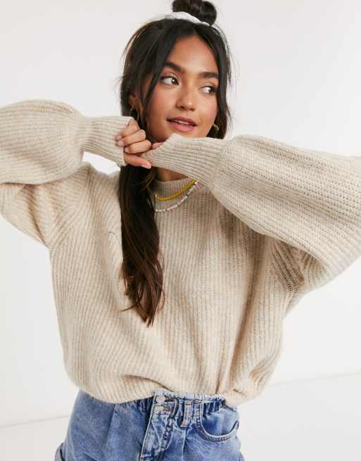 Asos balloon sleeve on sale sweater