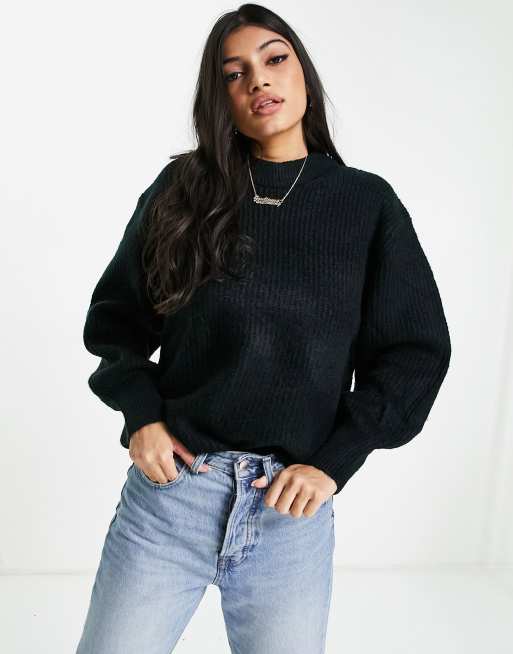 Asos design fluffy jumper in outlet rib