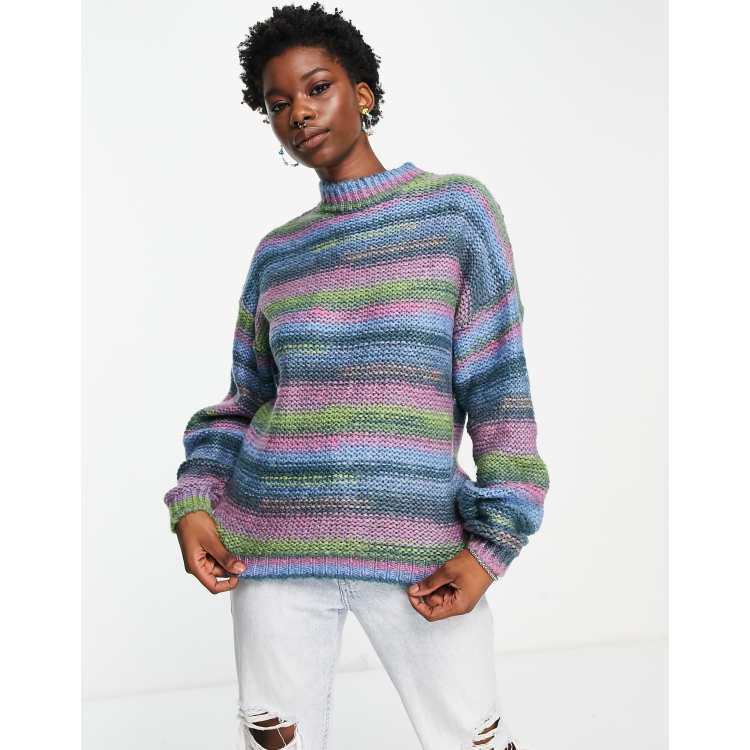 Space Dye Crew Neck - Soft Multi – Ecru