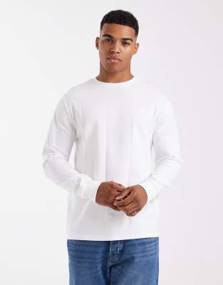 UJOH　Crew Neck Long Sleeve T ホワイト　SIZE4 Allwear Organic Crew Neck Sweatshirt