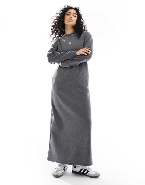 Sweatshirt dress - Light grey marl - Ladies