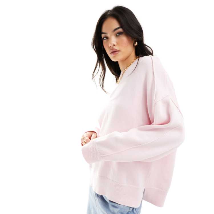 Xersion, Pink Relaxed Fit Crew Neck Sweater