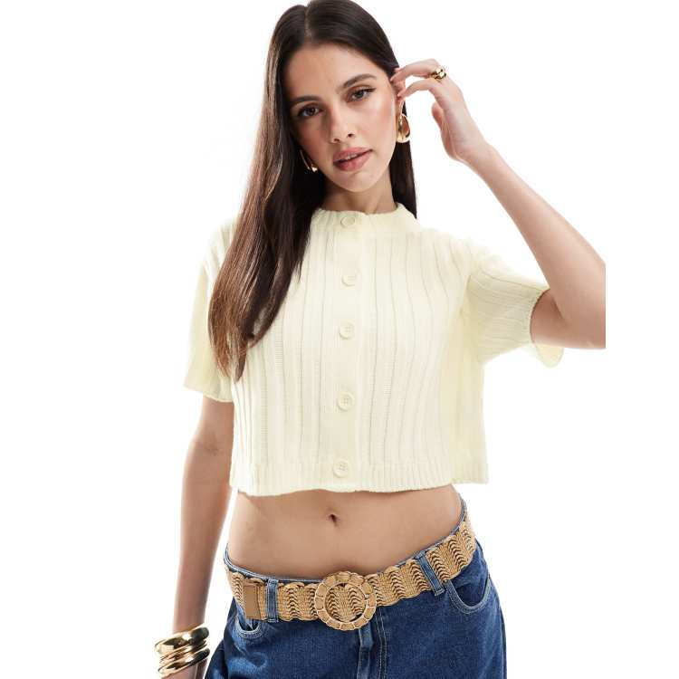 売れ筋商品|||ダナ キャラン ニューヨーク カットソー トップス レディース Women's Short-Sleeve Crochet Top Cream ダナ キャラン ニューヨーク レディース カットソー トップス