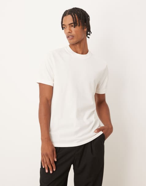 ASOS DESIGN crew neck t-shirt in light grey pique - view 1