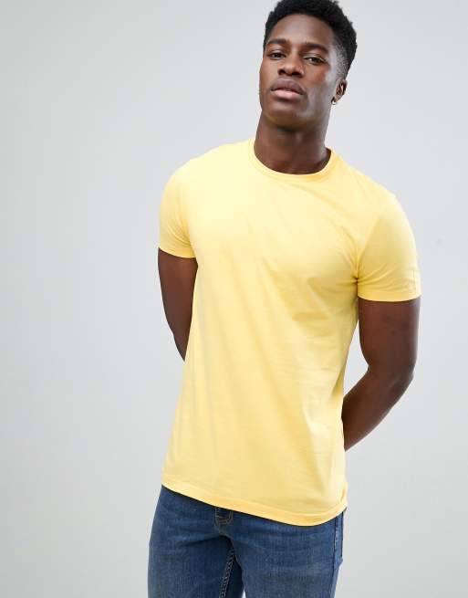 Men's Yellow Crew Neck T-Shirt - True Classic