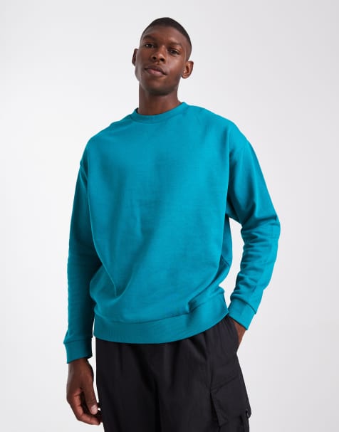 ASOS DESIGN crew sweat in blue - view 1