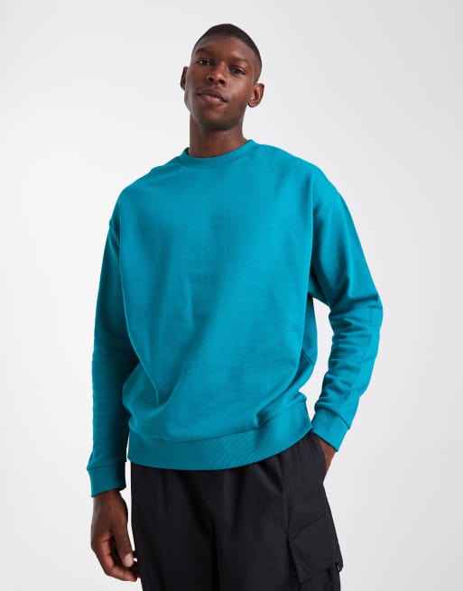 ASOS DESIGN crew sweat in blue