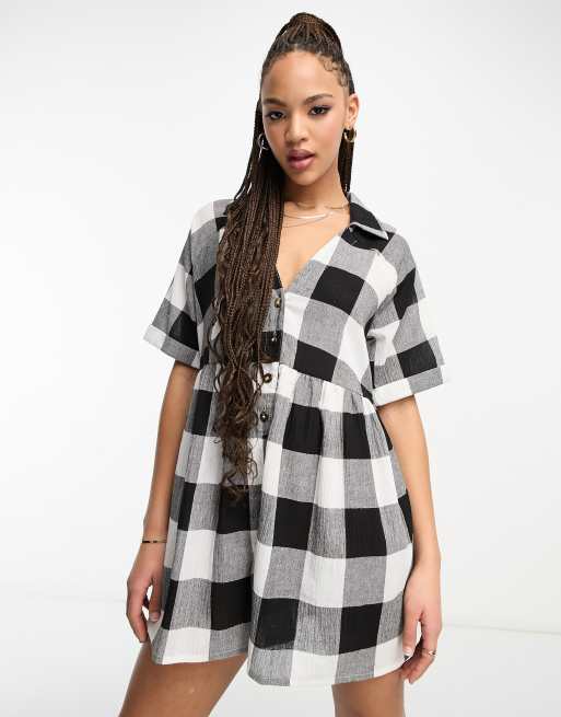 Tartan playsuit best sale