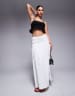 【MUCENT】セット TRACK SLEEVELESS & SKIRT R6807 Drawstring Parachute Maxi Skirt | boohoo