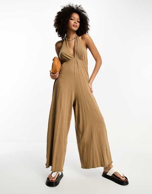 Crinkled Jersey Jumpsuit