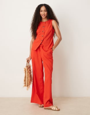 Asos Design Crinkle Palazzo Pants