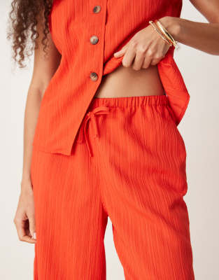 Asos Design Crinkle Palazzo Pants