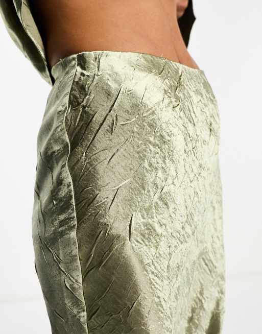 Satin Crinkle Slip Skirt | 4 Colors