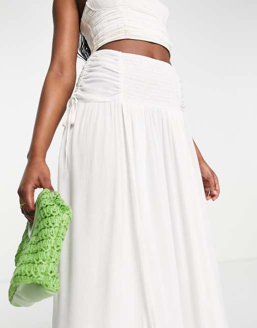 White maxi 2025 skirt asos