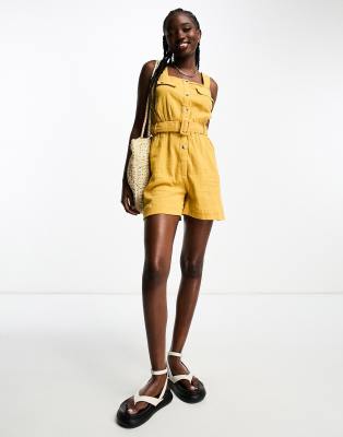 Zara yellow hot sale playsuit