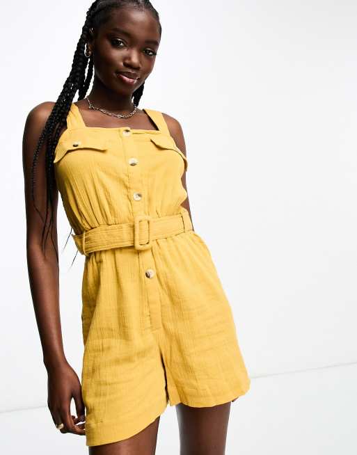 Mustard playsuit cheap