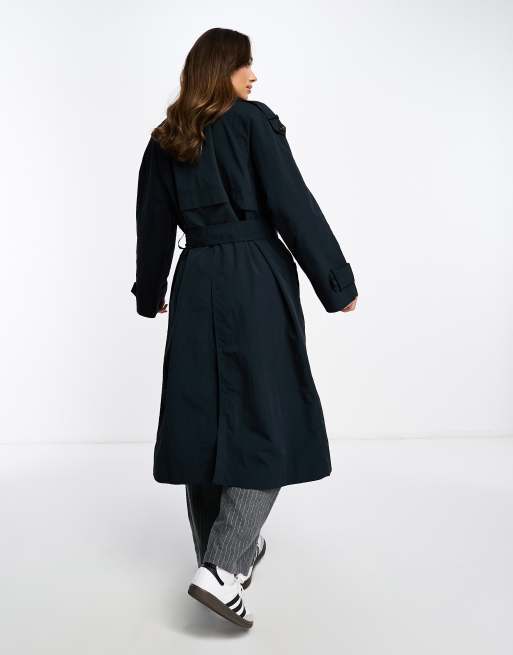 Asos long hot sale black coat