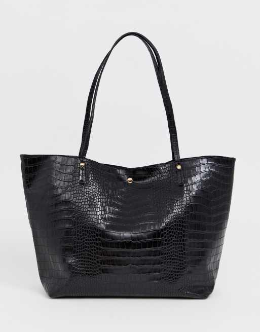 Croc bonded shopper bag