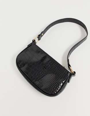 croc effect bag