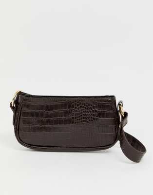 asos black shoulder bag