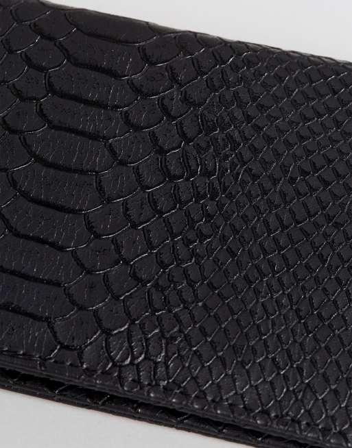 ASOS DESIGN croc effect foldover purse, 3 of 4
