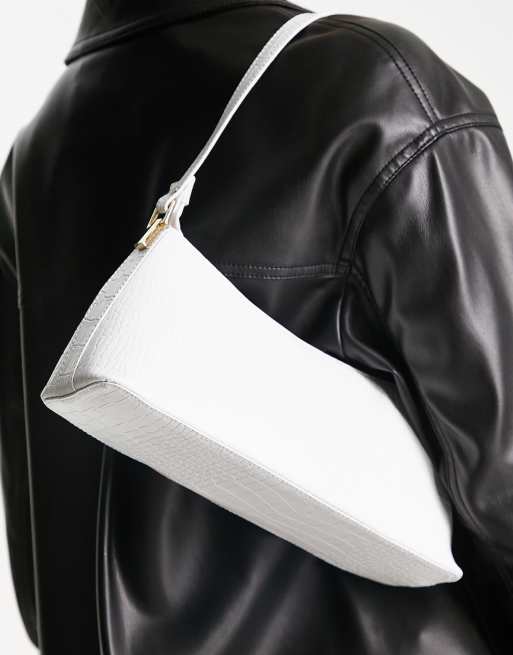 White Croc Shoulder Bag, Accessories