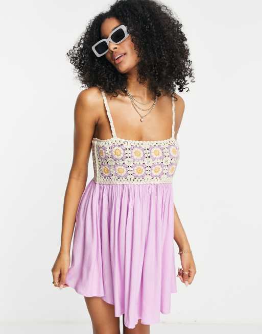 Asos crochet clearance dress