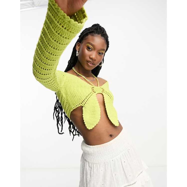 ASOS DESIGN crochet shape top ASOS